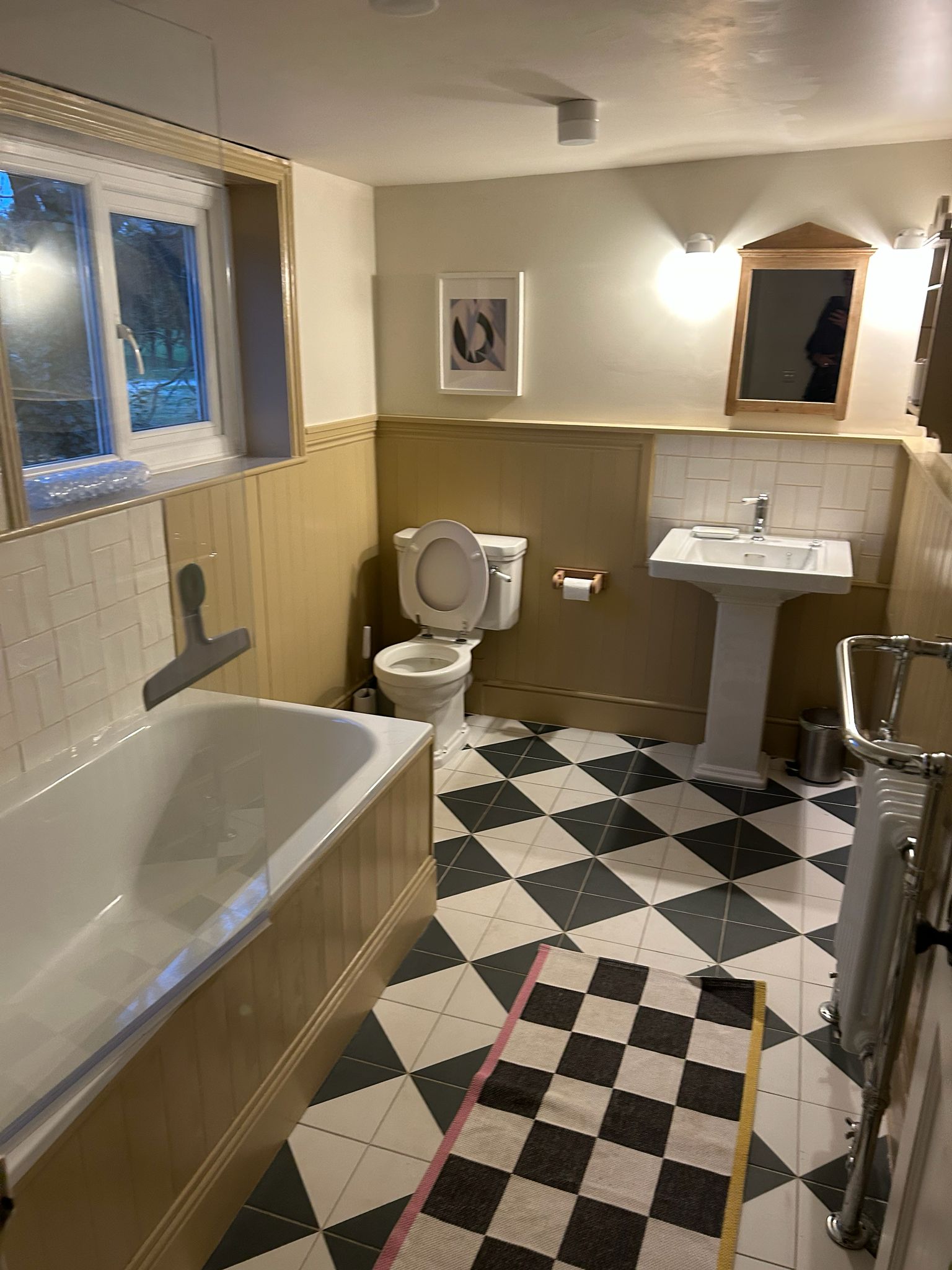 Clean and modern bathroom facilities