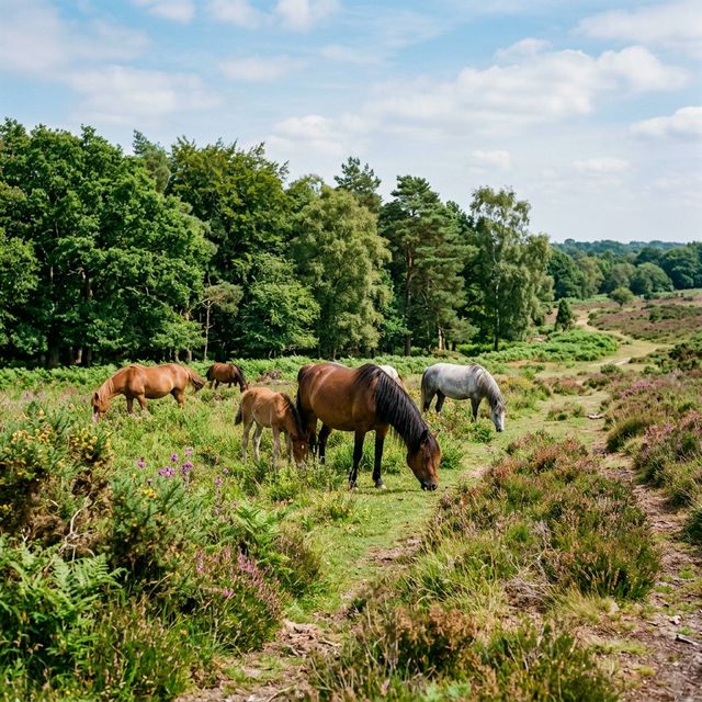 Ponies in the New Forest