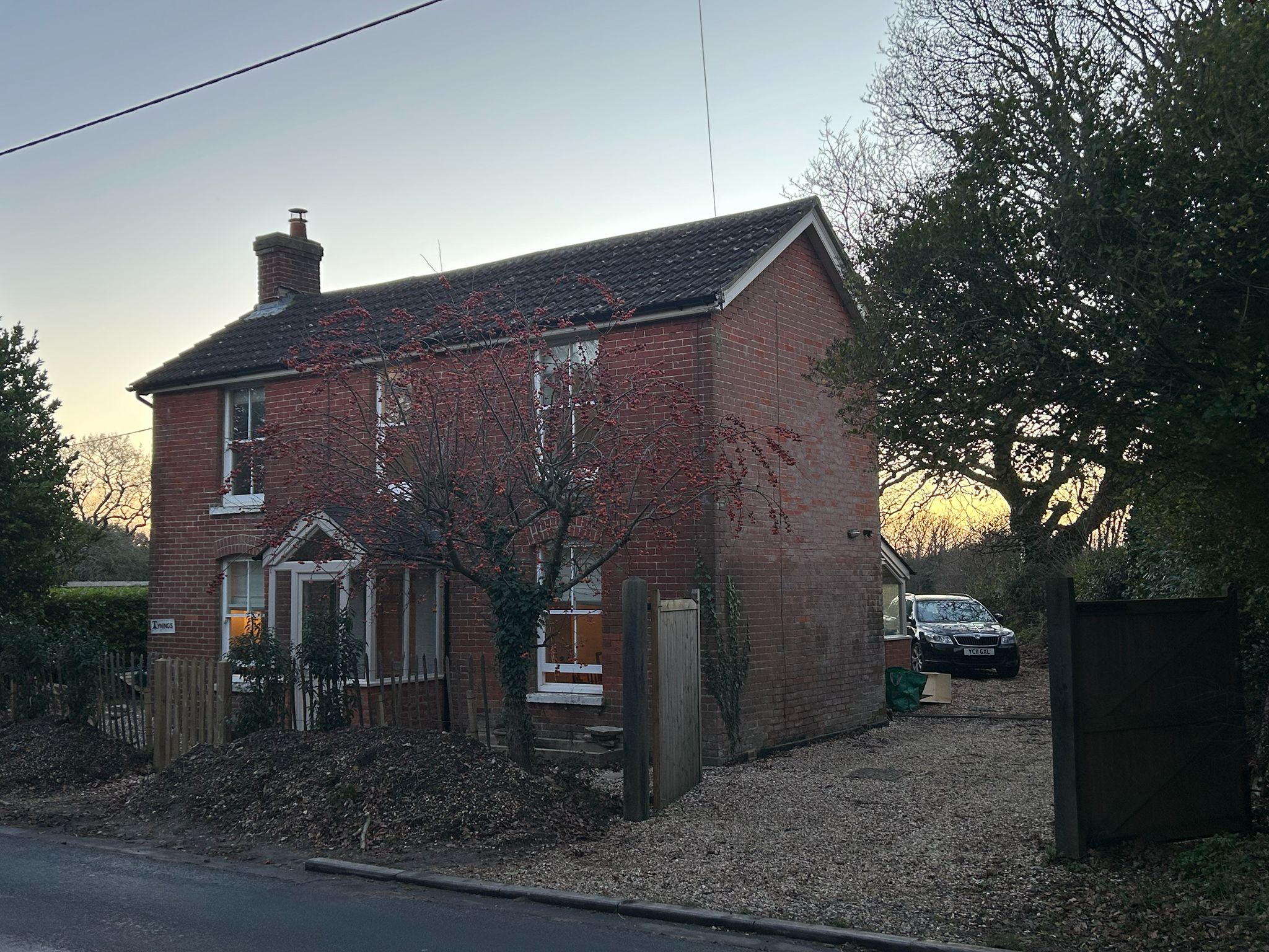 Front view of Tynings holiday home