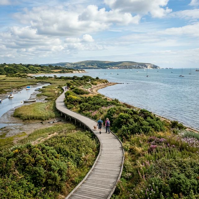 Scenic coastal walk
